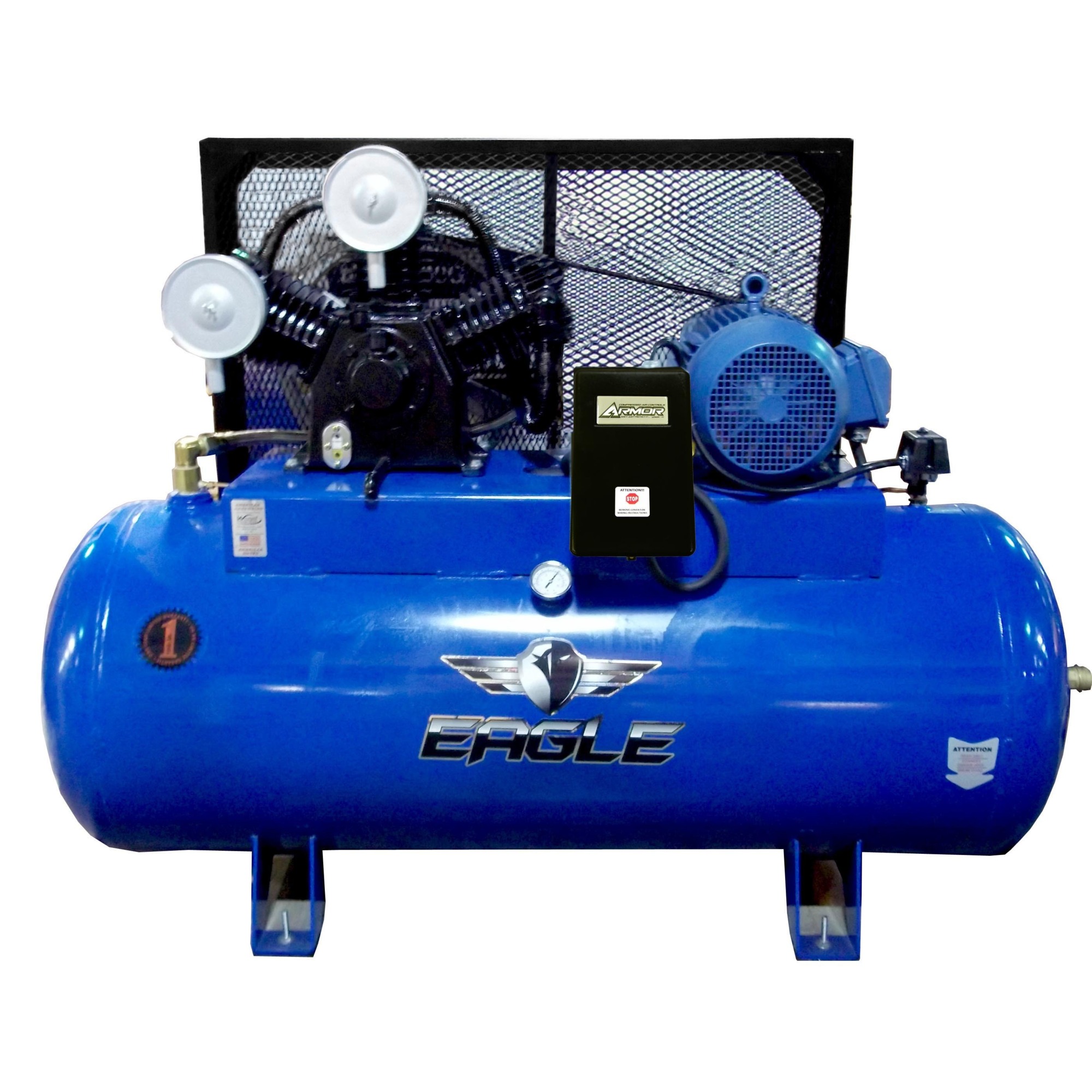 EAGLE, 120 Gallon 36 CFM Air Compressor, Horsepower 10 HP, Air Tank Size 120 Gal, Model# 101120H2-MS208